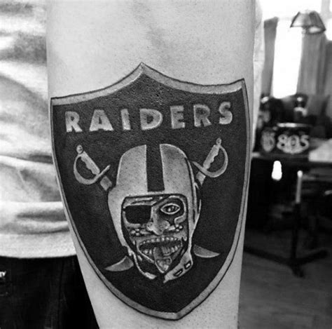 40 Oakland Raiders Tattoos For Men - Football Ink Design Ideas Outer ...