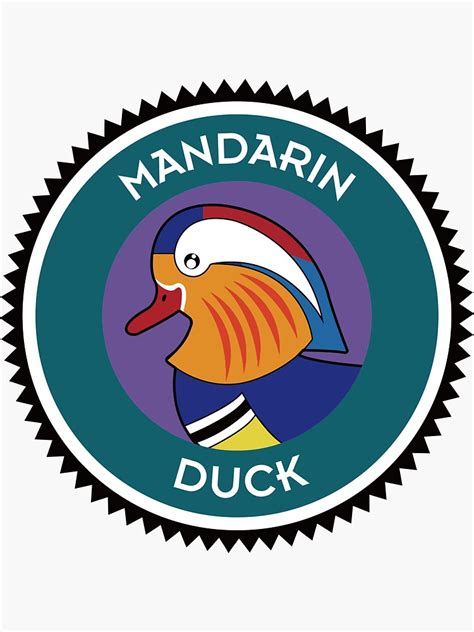 "MANDARIN DUCK ARCHERY LOGO BOW ARROW" Sticker for Sale by tinylocal | Redbubble