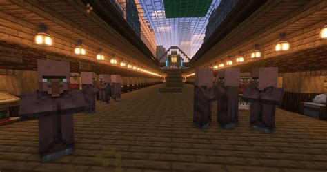 Villager shopping mall! Every villager profession, all librarian enchantments and much more! : r ...