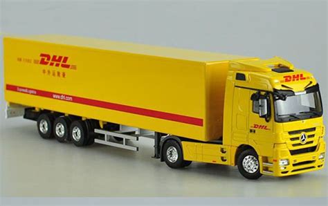 1:50 Yellow DHL Diecast Mercedes-Benz Container Truck Model [NT01T234] : EZTRUCKTOYS.COM