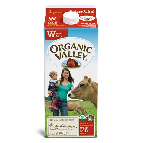 Organic Valley Ultra Pasteurized Organic Whole Milk, 64 oz Half Gallon - Walmart.com - Walmart.com