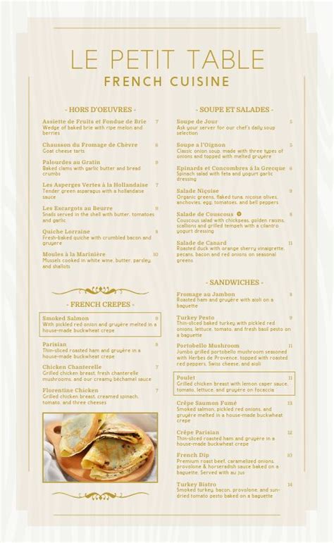 French Fine Dining Menu Design Template by MustHaveMenus