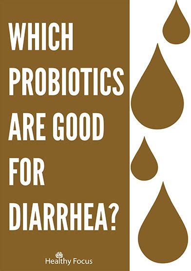 Best Probiotics for Diarrhea-Updated with 2018 Research - Healthy Focus