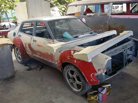 A Datsun Turbo Violet from 1974: Restoring the Datsun 120Y B210 Body (Update 2)...Datsun 120Y ...