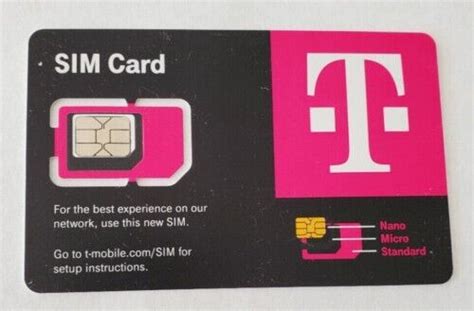 NEW TMobile 3in1 NANO Sim Card 4G 5G LTE. REPLACEMENT SIM. T-Mobile ...