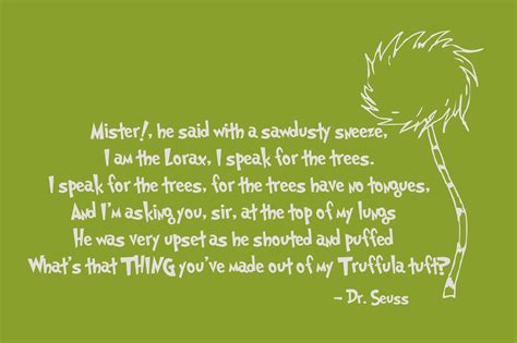 Lorax Quotes Trees