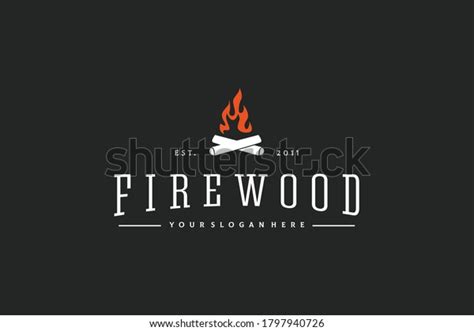 Firewood Logo Design Vintage Vector Template Stock Vector (Royalty Free) 1797940726 | Shutterstock