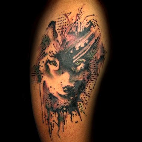 abstract wolf tattoo (38) - KickAss Things