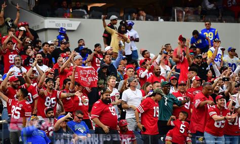 49ers fans are projected to outnumber Rams fans at SoFi Stadium