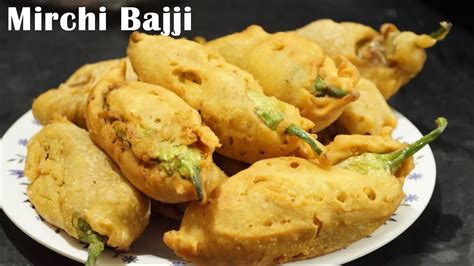 Mirchi Bajji recipe | Mirapakaya bajji | How to make mirchi bajji recipe in telugu by amma ...