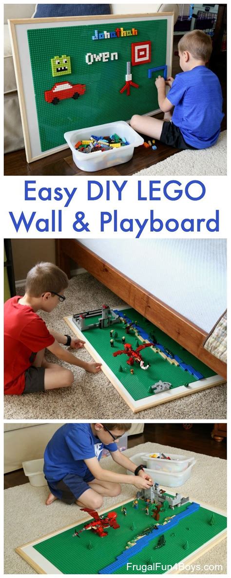 Easy DIY LEGO Wall & Play Board - Frugal Fun For Boys and Girls | Lego ...