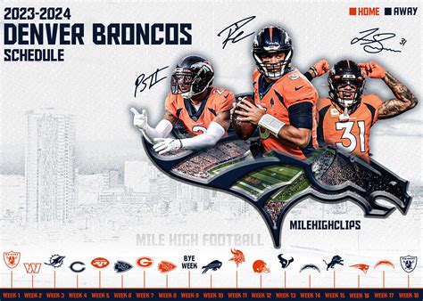 2023 Denver Broncos Schedule Release :: Behance