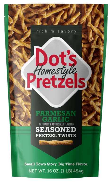 Dot's Homestyle Pretzels Parmesan Garlic Seasoned Pretzel Twists, 16 oz - Walmart.com