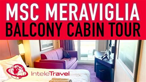 MSC Meraviglia Balcony Cabin Room Tour - all about your stateroom - YouTube