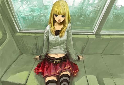 Online crop | HD wallpaper: Death Note, anime, blonde, Amane Misa ...