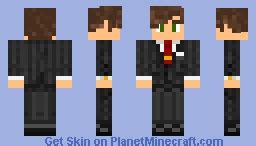 Suit!!! Black Minecraft Skin