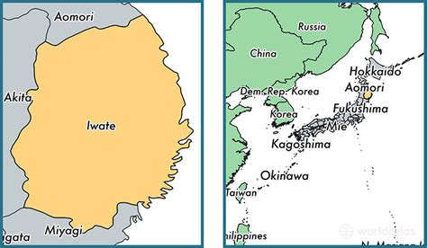 Iwate prefecture, Japan / Map of Iwate, JP / Where is Iwate prefecture? - WorldAtlas.com