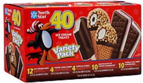 North Star Variety Pack Ice Cream Treats - 40 ea, Nutrition Information | Innit