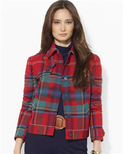 Lauren Ralph Lauren Wool Plaid Jacket | Bloomingdale's