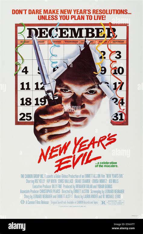 NEW YEAR'S EVIL, US poster, Kip Niven, 1980. ©Cannon Film/courtesy ...