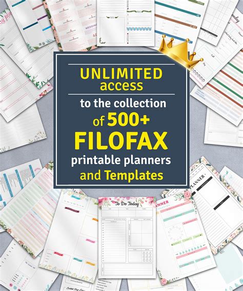 Filofax Inserts Ultimate Collection Printable Planner - Etsy