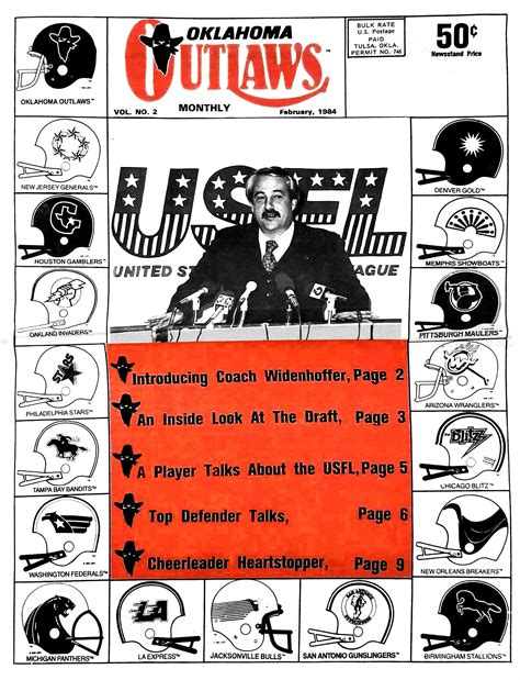 Oklahoma Outlaws, 1984 publication : r/USFL