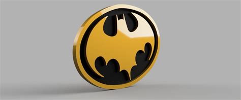 Batman 1989 Chest Emblem 3D model 3D printable | CGTrader