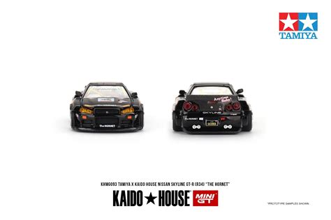 KAIDO HOUSE x TSM 1:64 Mini GT Diecast Model Car - Nissan Skyline GT-R (R34) Kaido Works Tamiya ...