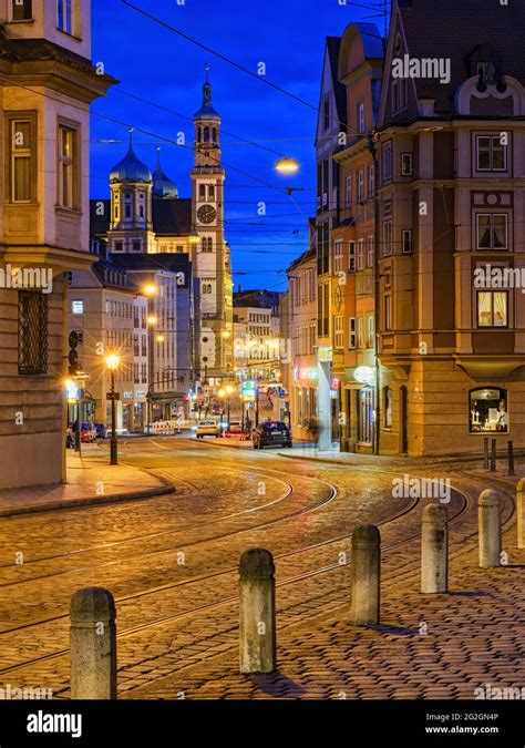 Perlach Tower, Augsburg Old Town Stock Photo - Alamy