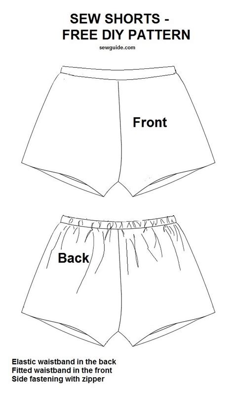 How to sew SHORTS- 3 Free DIY Patterns & sewing tutorials - Sew Guide #RedesignClothesIdeas ...