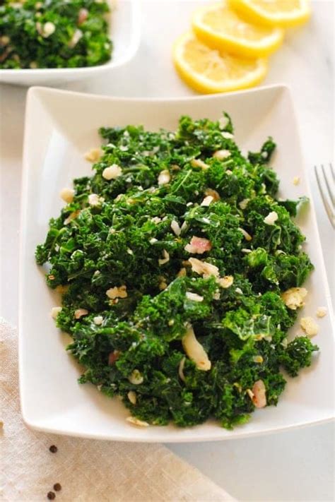 Lemony Curly Kale Salad