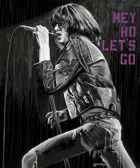 Joey Ramone "Hey, Ho, Let's Go!" by John Douglas | Ramones, Ilustrações ...