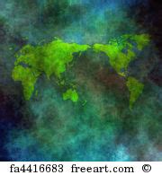 Free art print of Grunge map of the world | FreeArt | fa5516263
