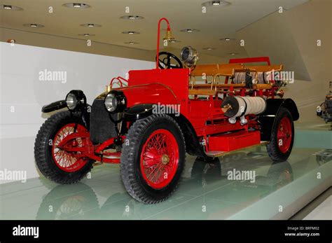 Fire engine, new Porsche Museum, Stuttgart, Baden-Wuerttemberg Stock ...