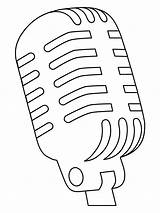 Studio Microphone Emoji coloring Page  ColouringPages sketch template