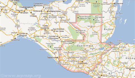 satellite map of guatemala - Map Pictures