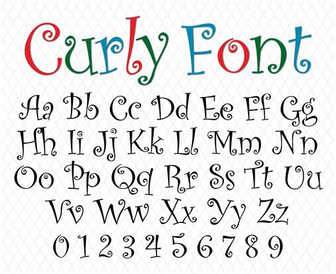 Curly Font Christmas Font Elf Font Christmas Elf Font Santa - Etsy ...