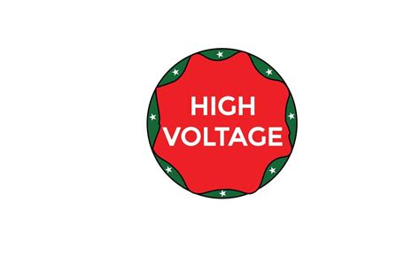 high voltage vectors.sign label bubble speech high voltage 22538193 ...