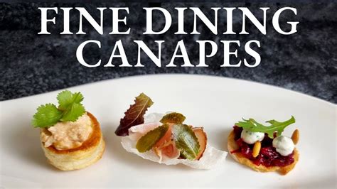 My Favorite New Year's Eve Canapes | Fine Dining Finger Food - YouTube