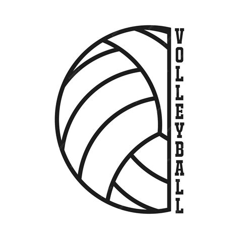 Premium Vector | Volleyball line art volleyball vector volleyball ...