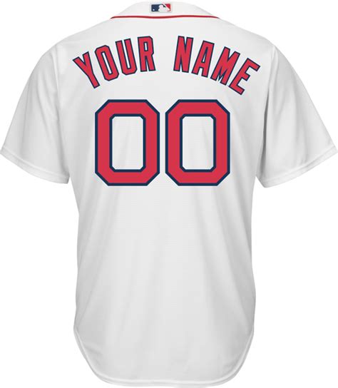 Boston Red Sox Replica Personalized Youth Home Jersey