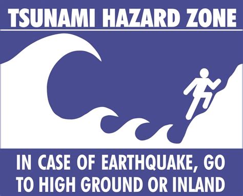 tsunami_hazard_sign_blue_publicdomain | Washington Coastal Hazards Resilience Network