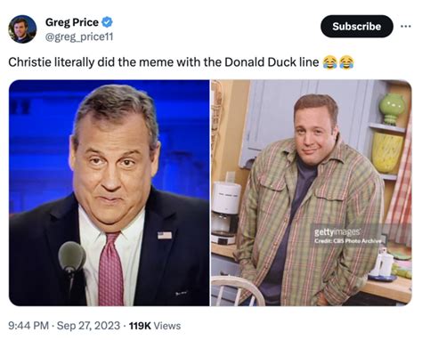 Chris Christie "Donald Duck" | Know Your Meme