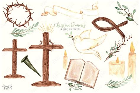 Christian Clipart, Religious Clipart, Christian Symbols