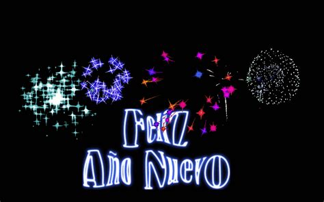 gif animado Feliz Año Nuevo con fuegos artificiales