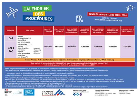 Campus France Calendrier 2023 2024 Maroc - Image to u