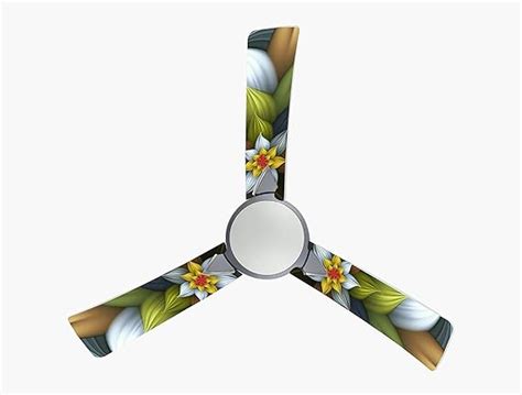 woopme Multicolored Flower Ceiling Fan Blade Stickers Living Room Bedroom Wedding Room Gift Home ...