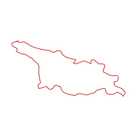 Georgia map illustrated 8684843 Vector Art at Vecteezy