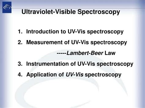 PPT - Ultraviolet-Visible Spectroscopy PowerPoint Presentation, free download - ID:4329312