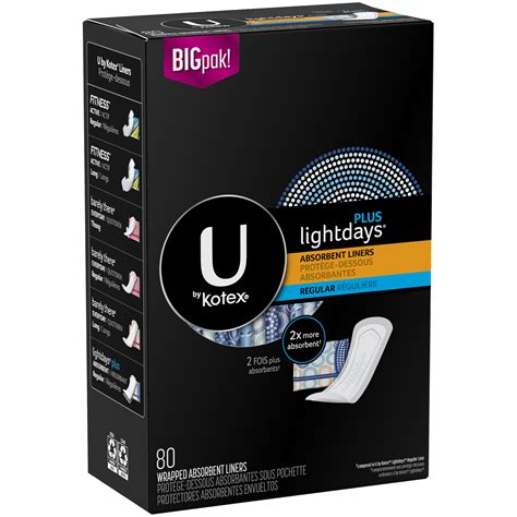 U By Kotex Panty Liners UPC & Barcode | upcitemdb.com